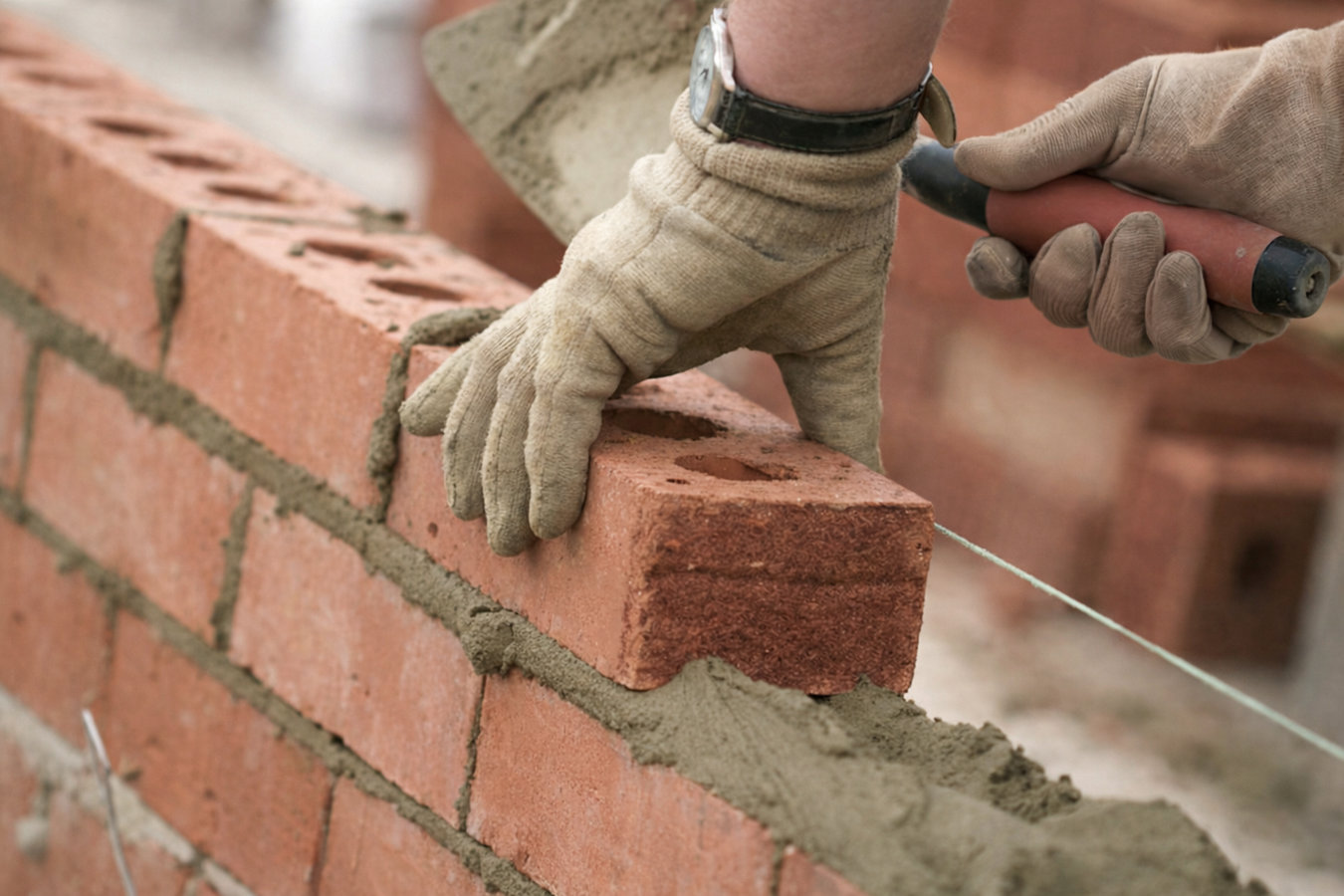 Brick wall installation in Simi Valley, CA