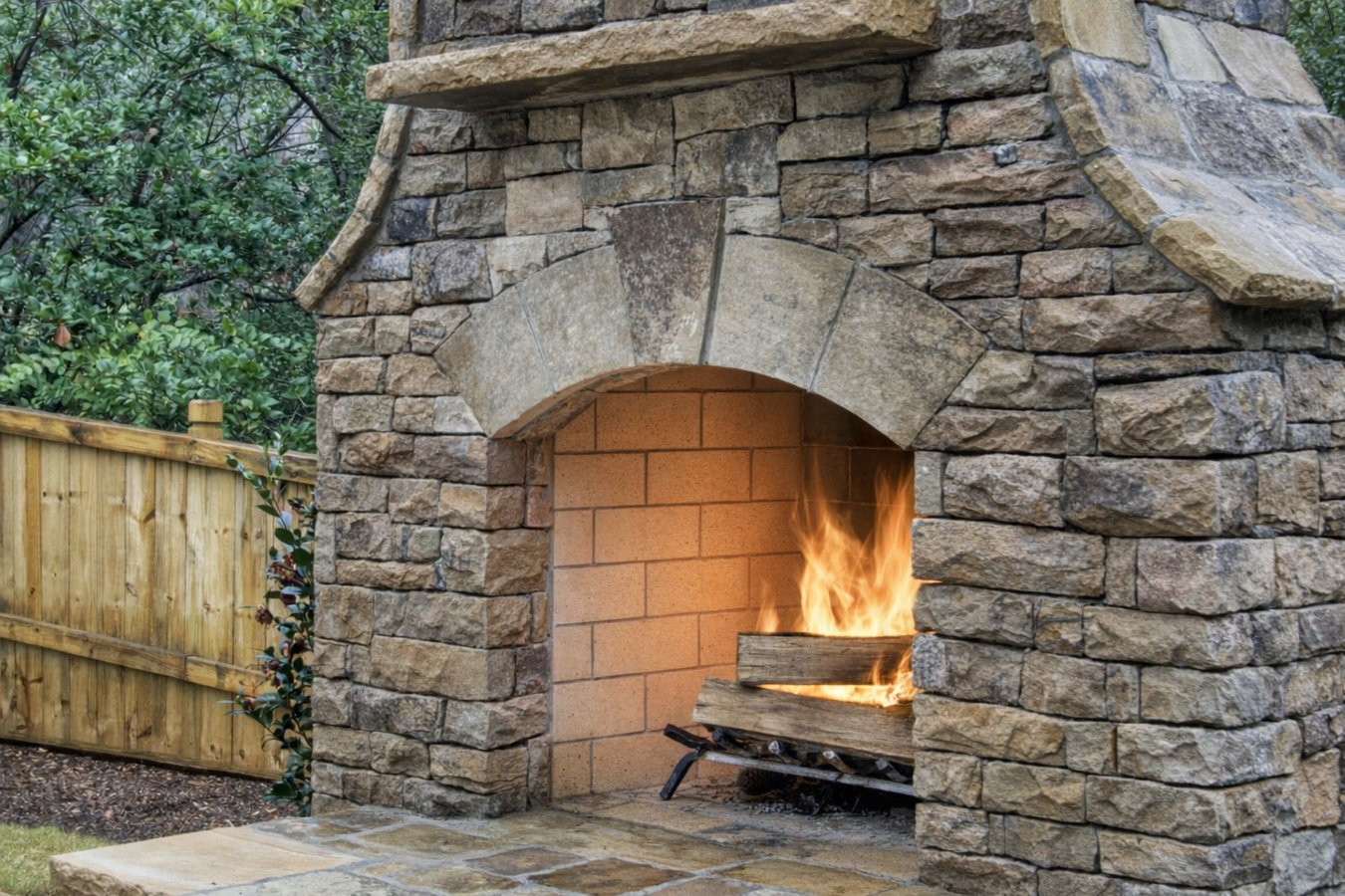 Fireplace installation