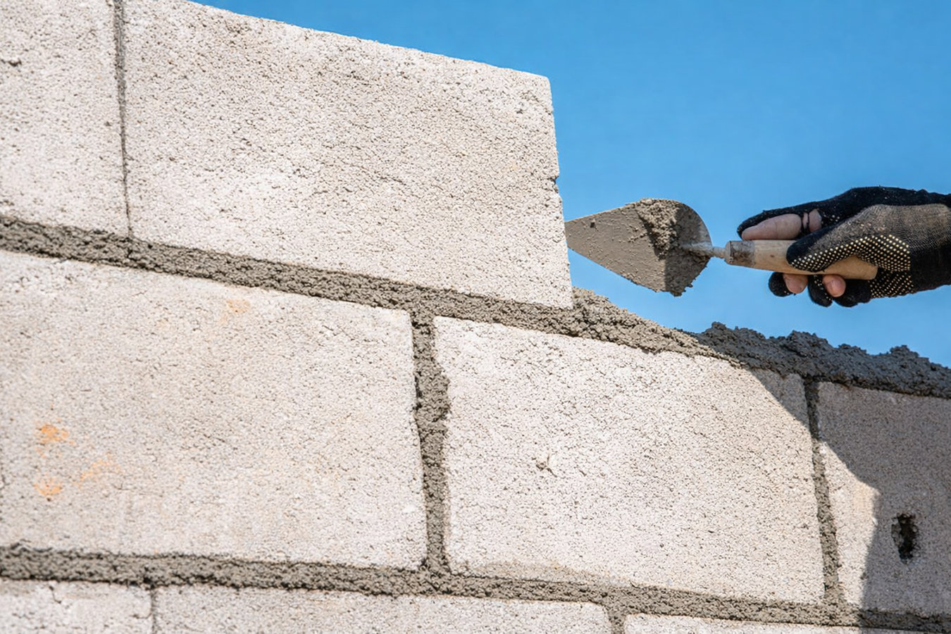 Foundation block wall installation in Simi Valley, CA
